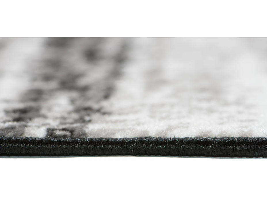 Kusový koberec MAYA Fog - šedý/černý