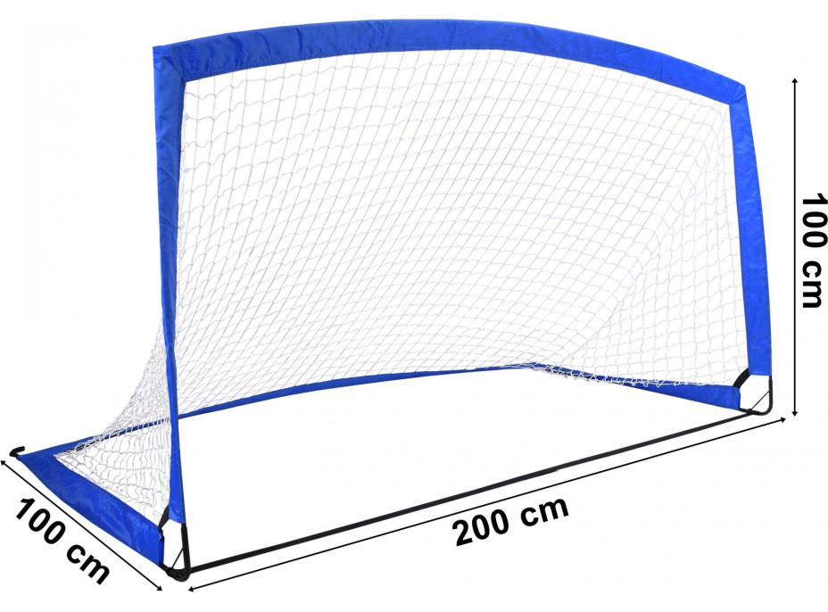 Tréningový futbalový gól 200x100 cm - skladací