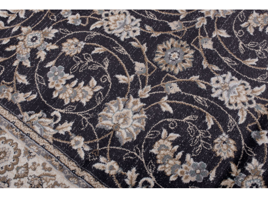 Kusový koberec COLORADO Rim - tmavo šedý