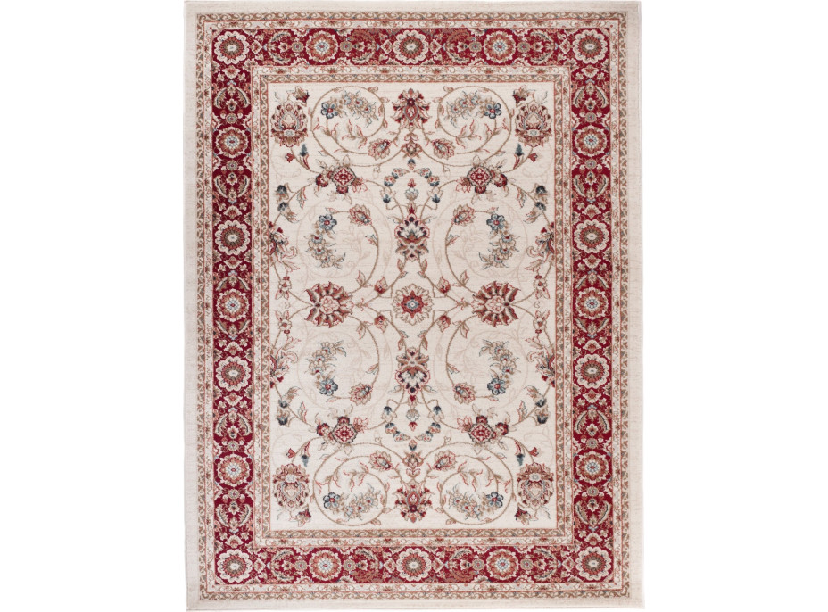 Kusový koberec COLORADO Rim - biely/červený