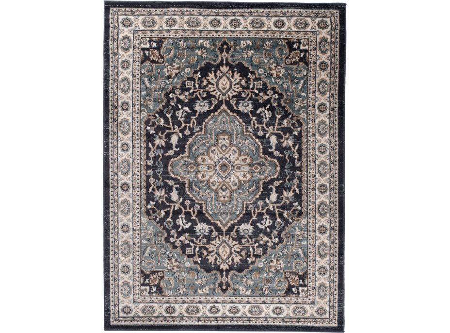 Kusový koberec COLORADO Ornament - tmavo šedý