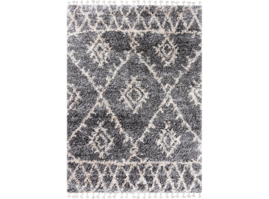 Kusový koberec AZTEC tmavo šedý - typ I