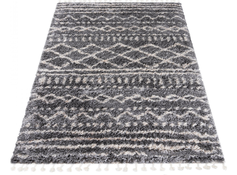 Kusový koberec AZTEC tmavo šedý - typ E