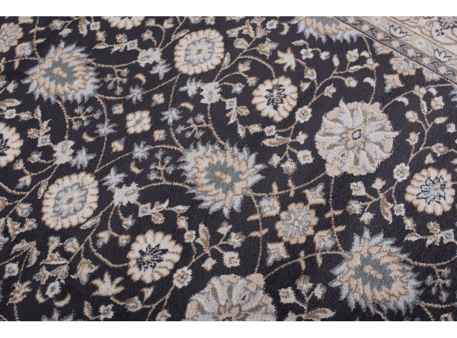 Kusový koberec COLORADO Frame - tmavo šedý