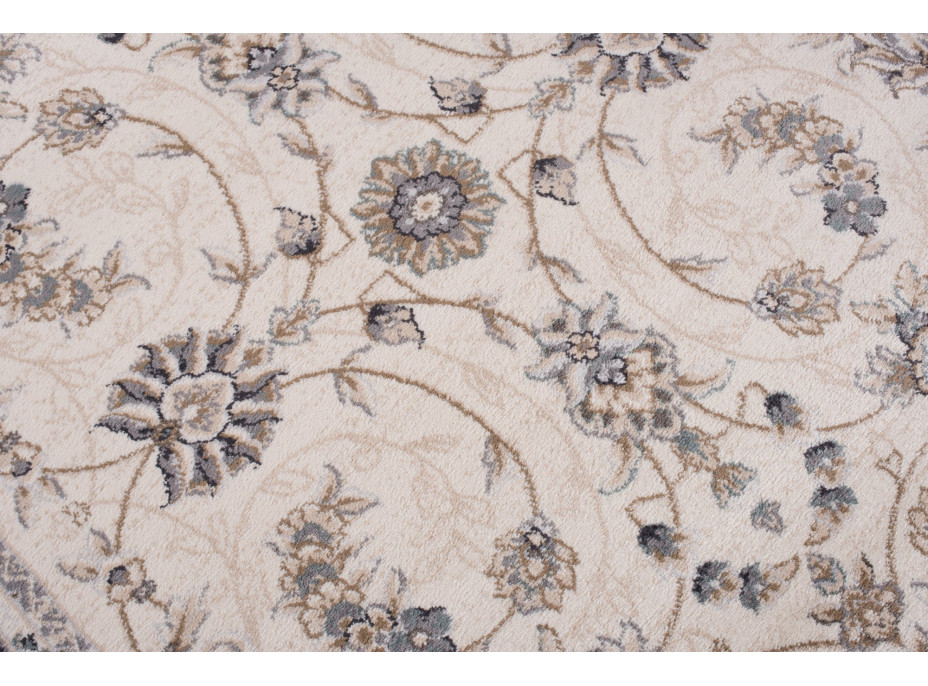 Kusový koberec COLORADO Rim - biely/modrý