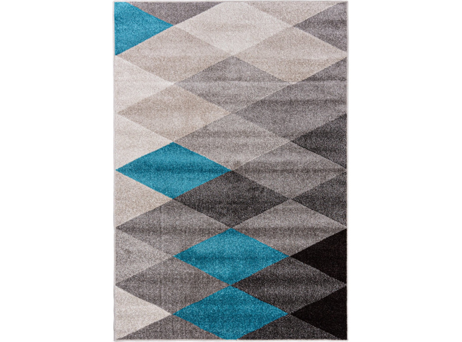 Kusový koberec FIESTA Vlajočky - modrý/sivý