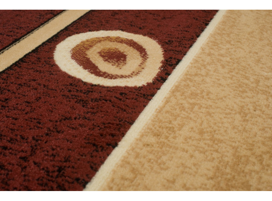 Kusový koberec ATLAS Abstract - hnedý/béžový