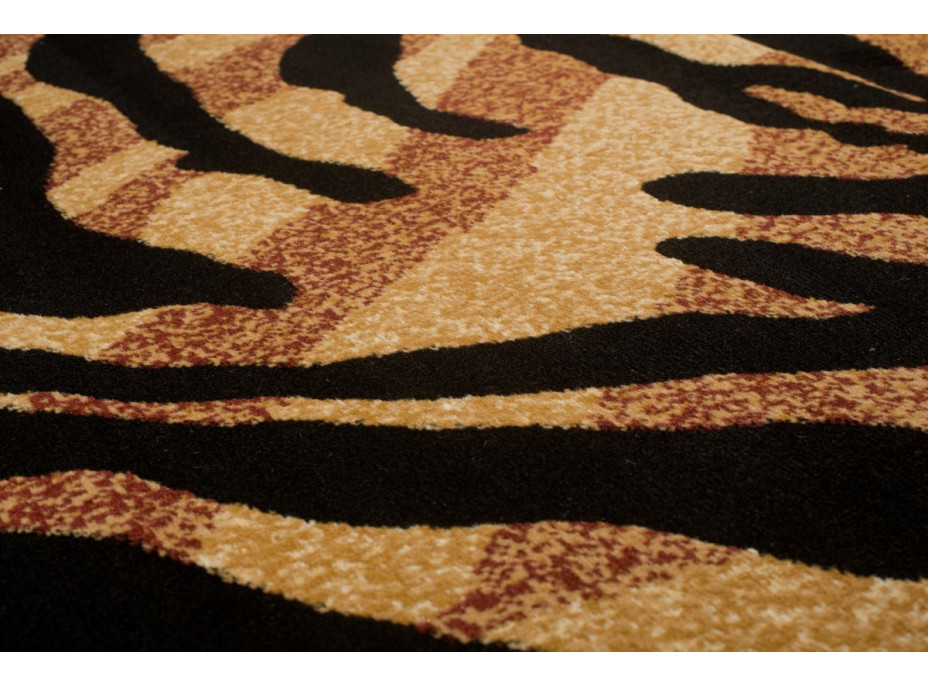 Kusový koberec BLACK ATLAS Tiger - hnedý/čierny