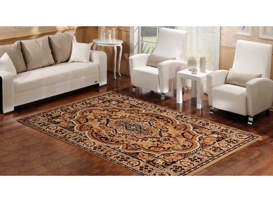 Kusový koberec ATLAS Orient - tmavo béžový/hnedý