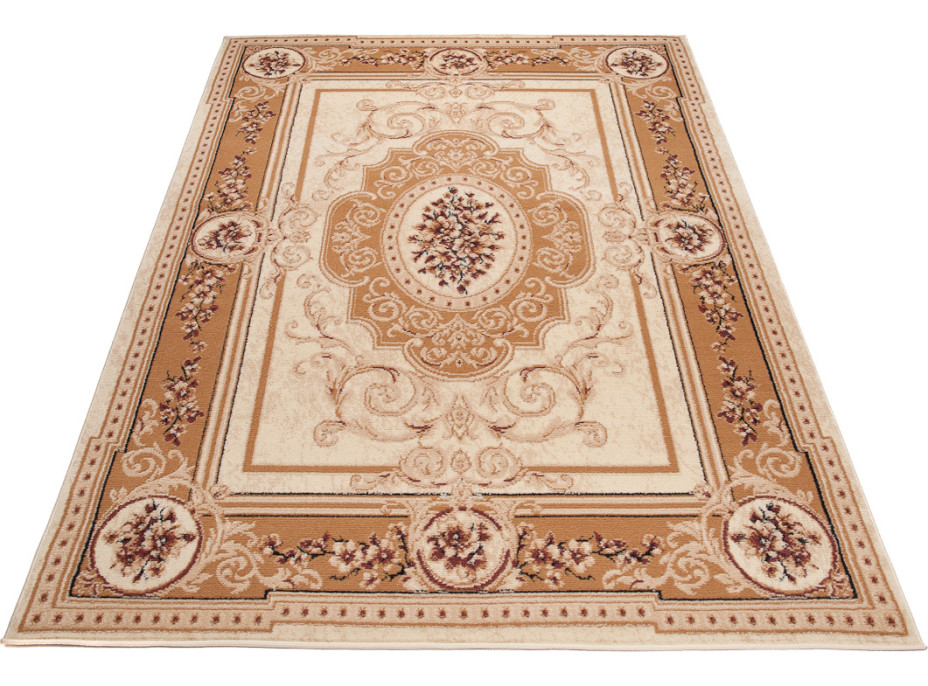 Kusový koberec ATLAS Brooch - krémový
