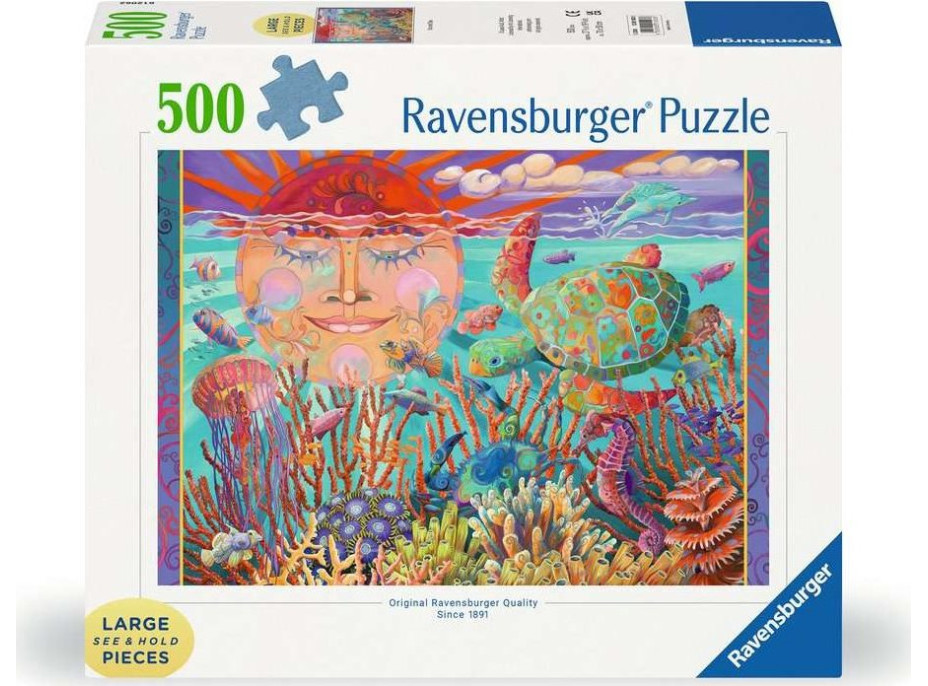 RAVENSBURGER Puzzle Slnko a more XXL 500 dielikov