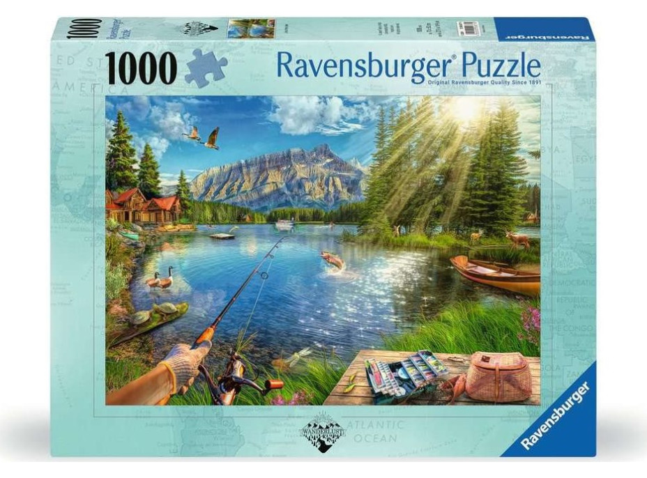 RAVENSBURGER Puzzle Život pri jazere 1000 dielikov
