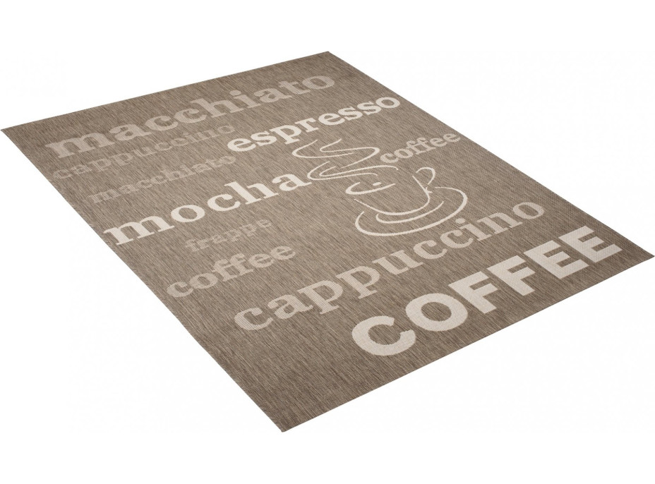 Sisalový PP koberec COFFEE - taupe/béžový