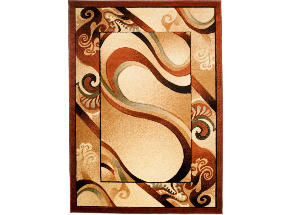 Kusový koberec ANTOGYA Wave - krémový/hnedý