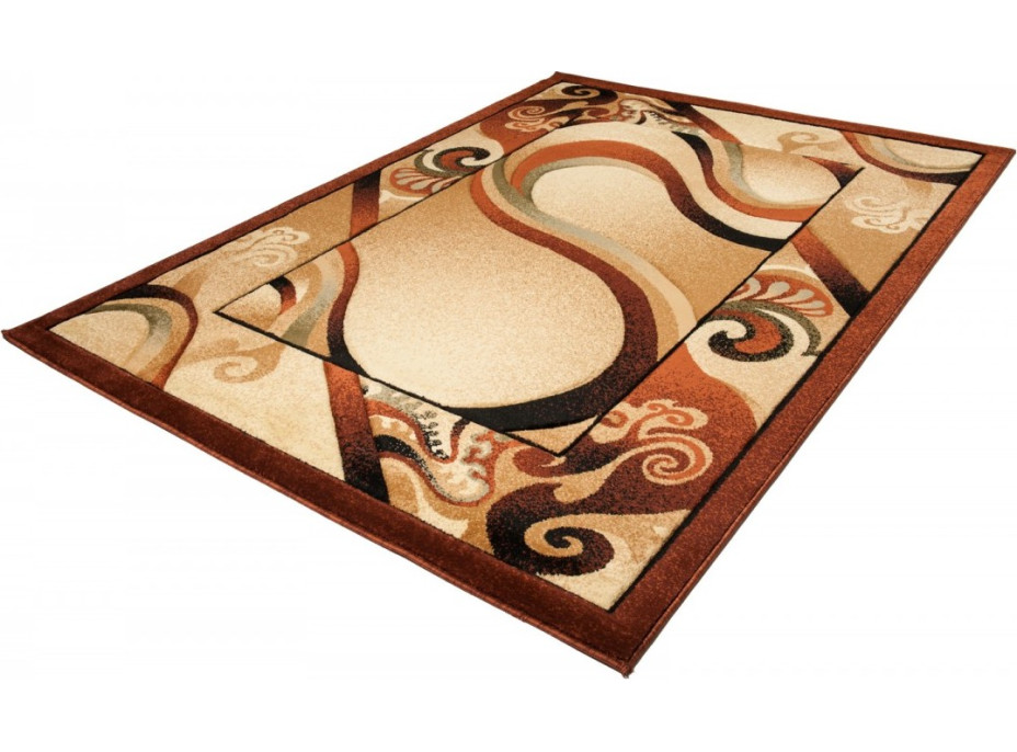 Kusový koberec ANTOGYA Wave - krémový/hnedý