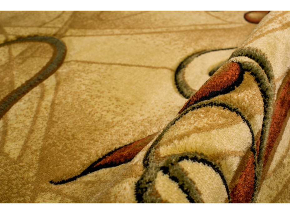 Kusový koberec ANTOGYA Line - krémový/hnedý