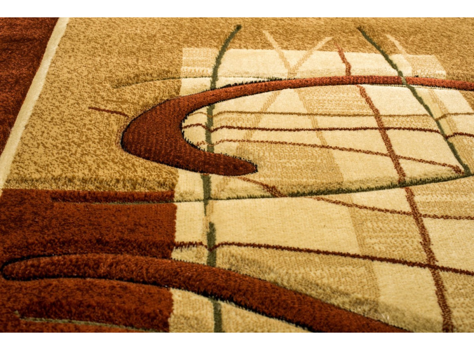 Kusový koberec ANTOGYA Composition - hnedý/béžový