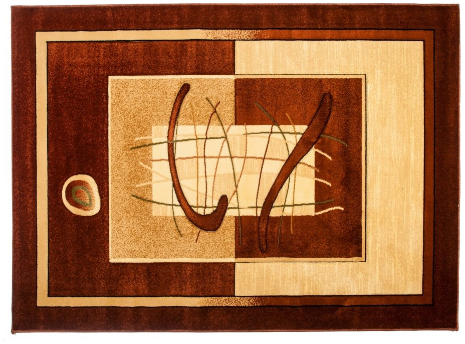 Kusový koberec ANTOGYA Composition - hnedý/béžový