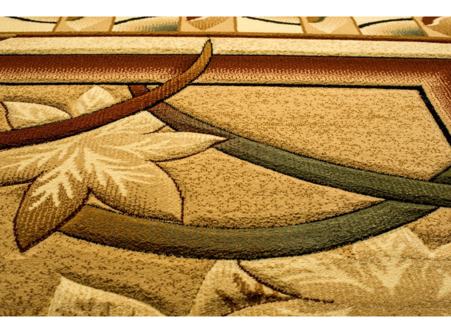 Kusový koberec ANTOGYA Frame - krémový/hnedý