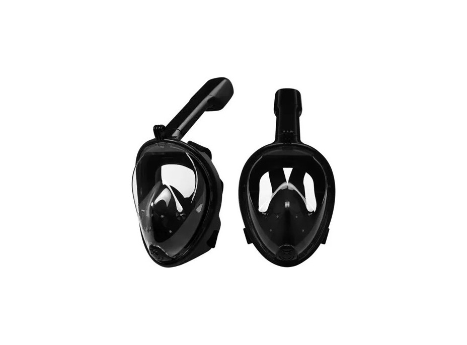 Celotvárová maska na šnorchlovanie L/XL - čierna