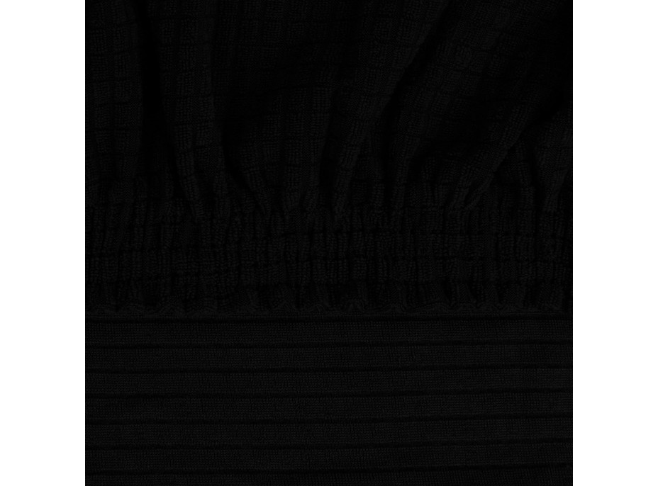 Sada poťahov na jedálenskú stoličku FLEXI COVER - 4 kusy - čierna