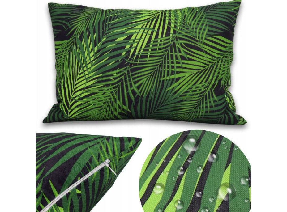 Vodeodolná obliečka na vankúš BOTANIC Dark Palms 40x60 cm