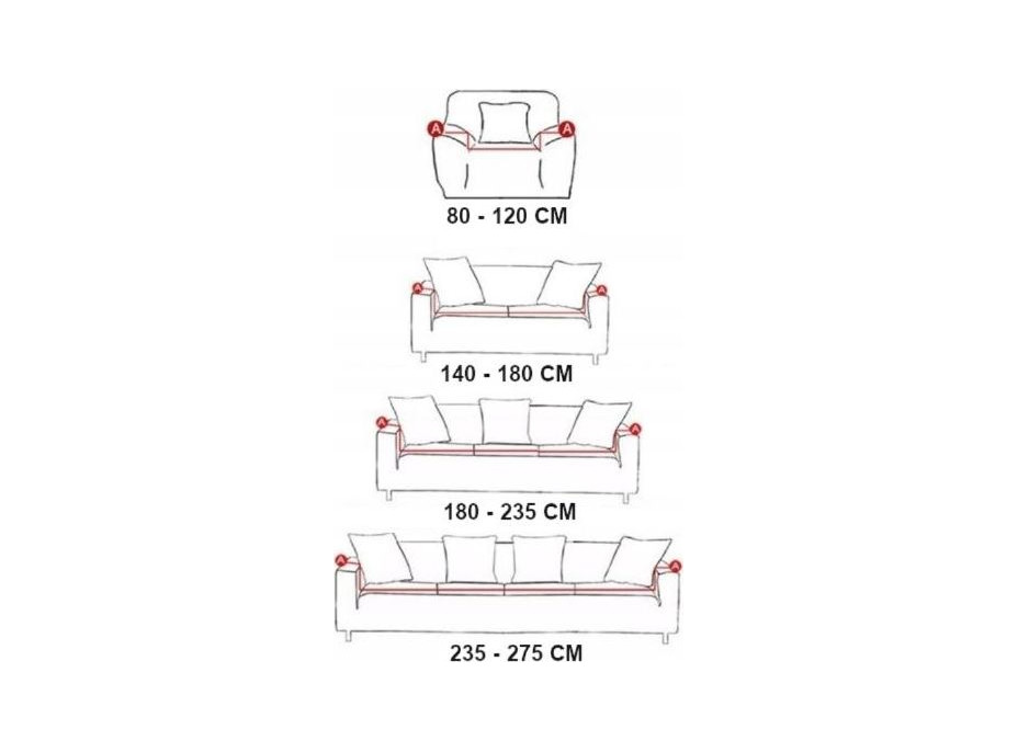 Poťah na sedačku 3os. FLEXI COVER L - ecru