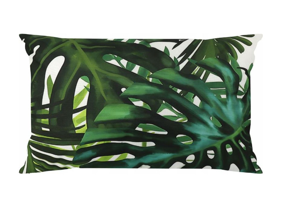 Vodeodolná obliečka na vankúš BOTANIC Monstera 40x60 cm - zelená