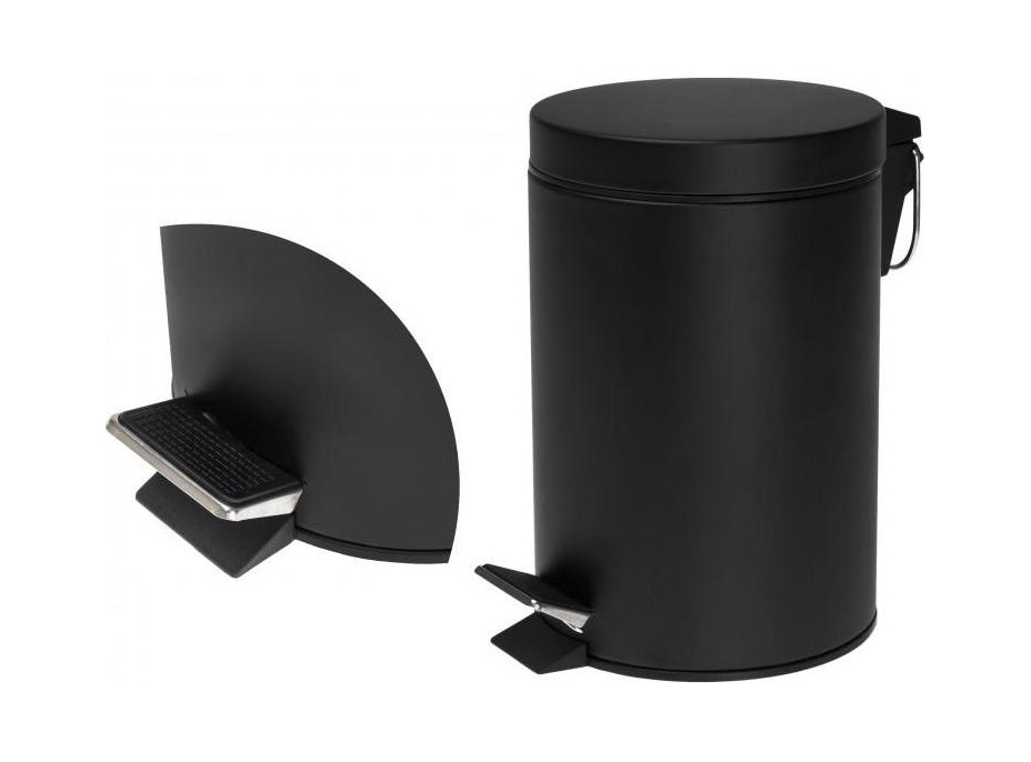 Odpadkový kôš do kúpeľne BALI 3l - softclose - čierny