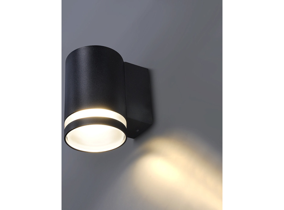 LED vonkajšie nástenné osvetlenie Potenza, 1x GU10, čierna