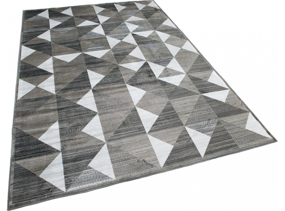 Kusový koberec ISFAHAN Geometry - tmavo šedý