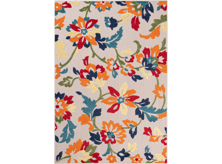 Kusový koberec AVENTURA Bloom - krémový