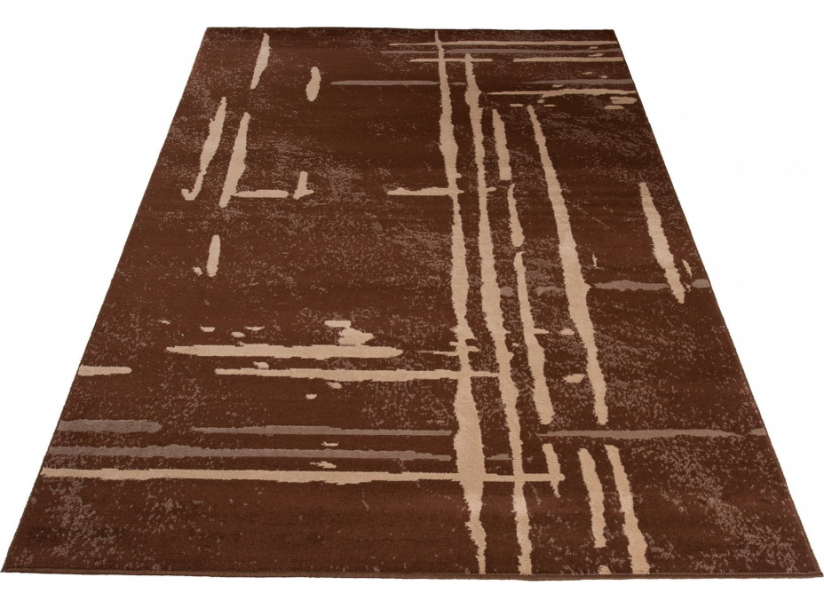 Kusový koberec SCARLET Abstract - hnedý/béžový
