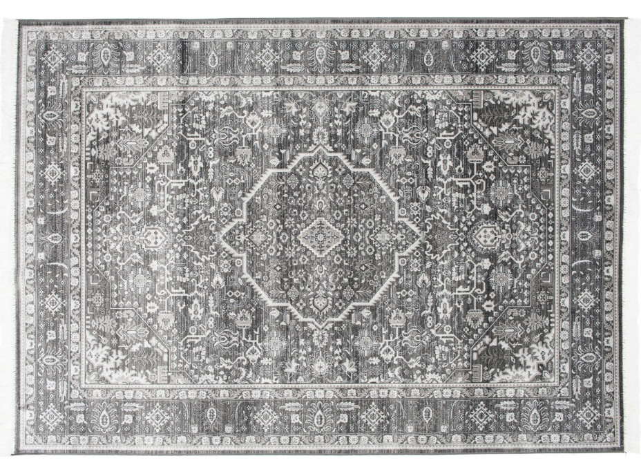 Kusový koberec ISFAHAN Iran - tmavo šedý