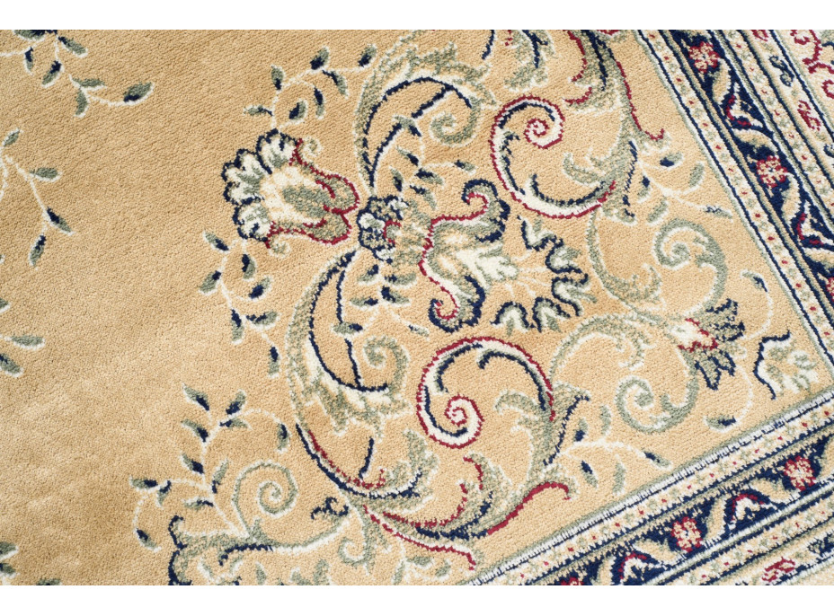 Kusový koberec ISFAHAN Rashid - béžový/tmavomodrý