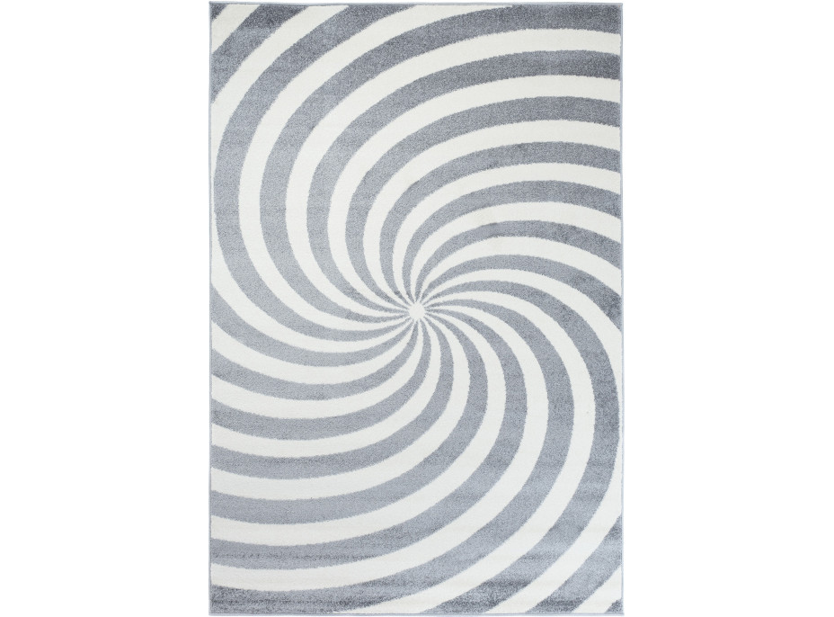 Kusový koberec HYPNOTIZE - svetlo šedý/biely