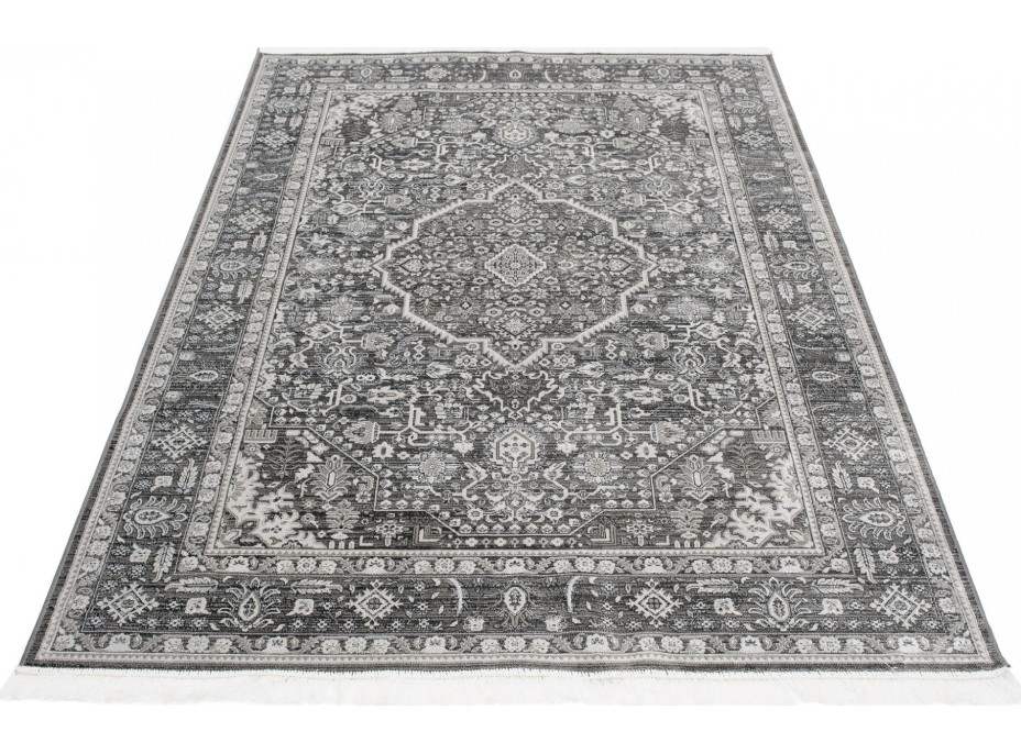 Kusový koberec ISFAHAN Iran - tmavě šedý