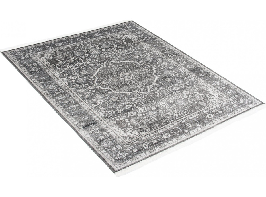 Kusový koberec ISFAHAN Iran - tmavě šedý