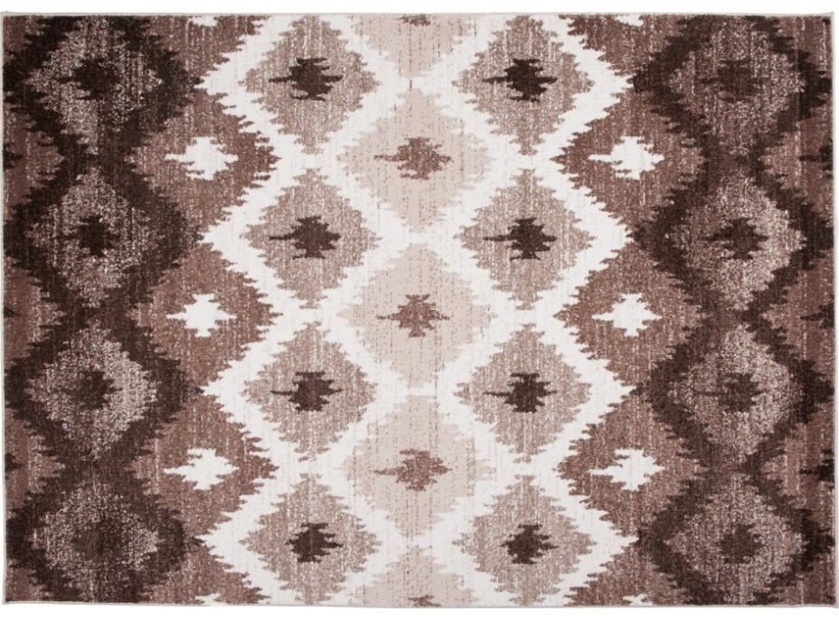 Kusový koberec RASTA Tiles - hnedý/béžový