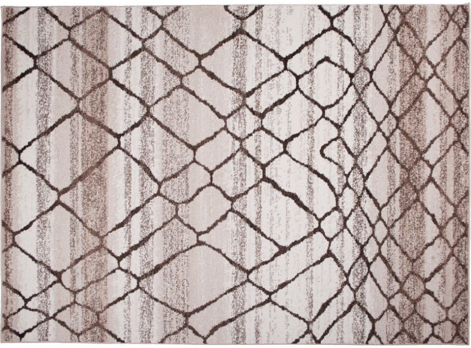 Kusový koberec RASTA Net - béžový/hnedý