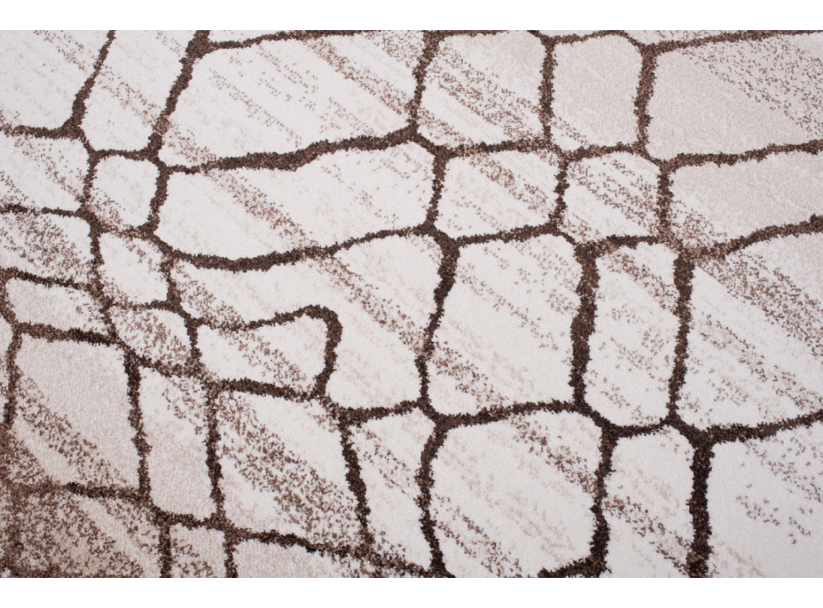 Kusový koberec RASTA Net - béžový/hnedý