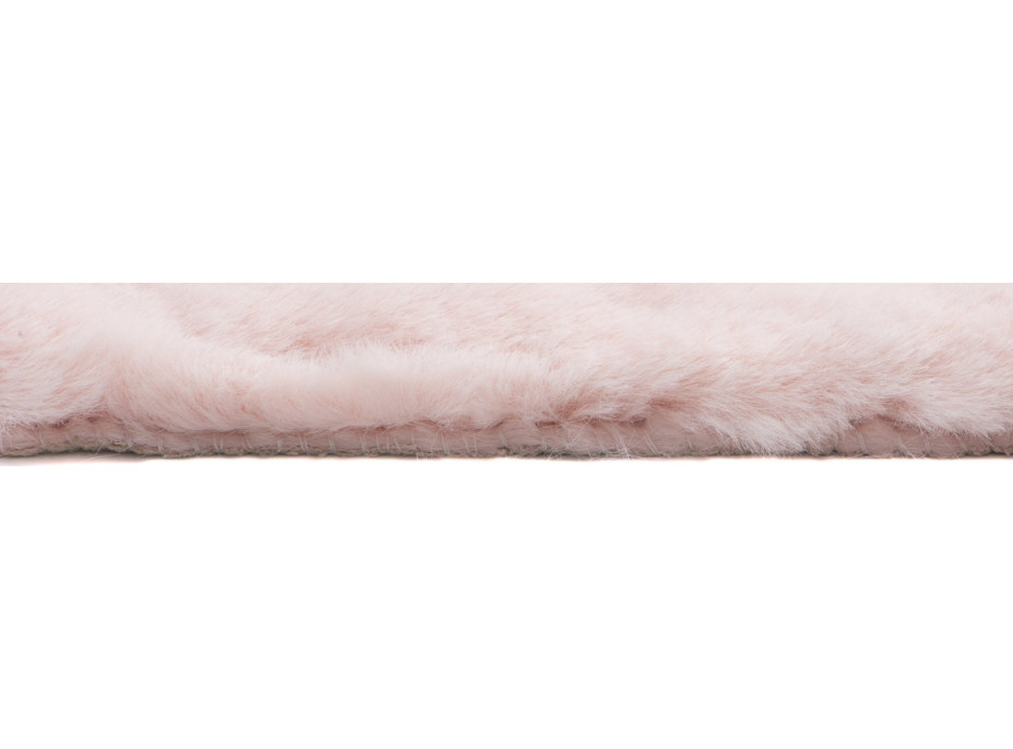 Kusový koberec RABBIT FUR - imitace králičí kožešiny - růžový