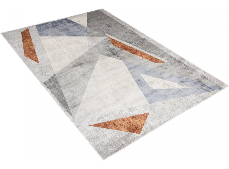 Kusový koberec FEYRUZ Fragments - svetlo šedý/sivý