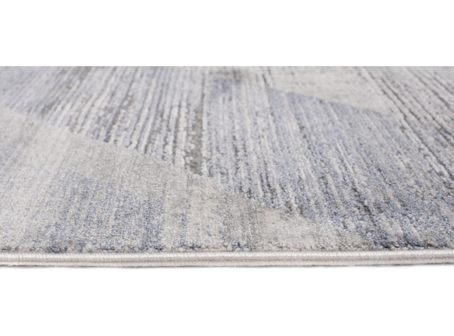 Kusový koberec FEYRUZ Geometry - svetlo šedý/modrý