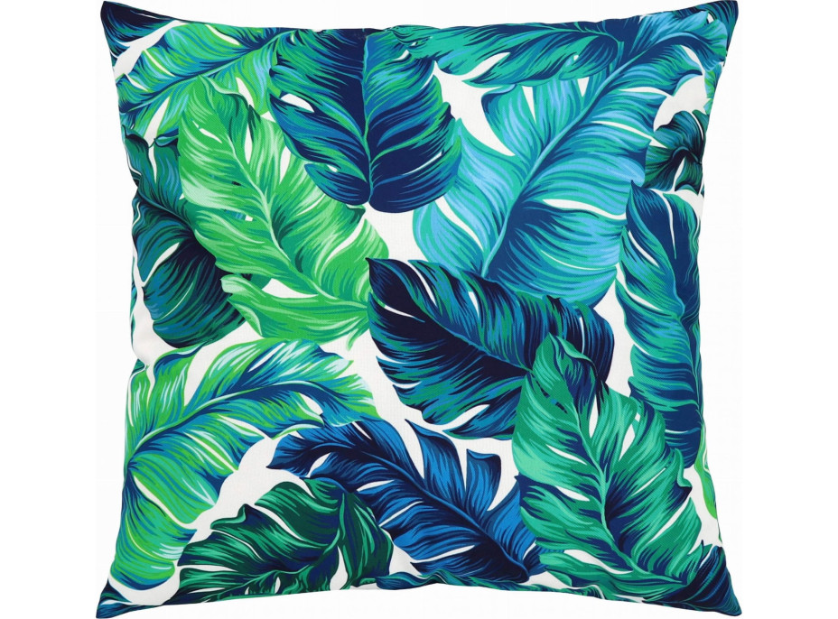 Vodeodolná obliečka na vankúš BOTANIC Tropic 45x45 cm - modrý