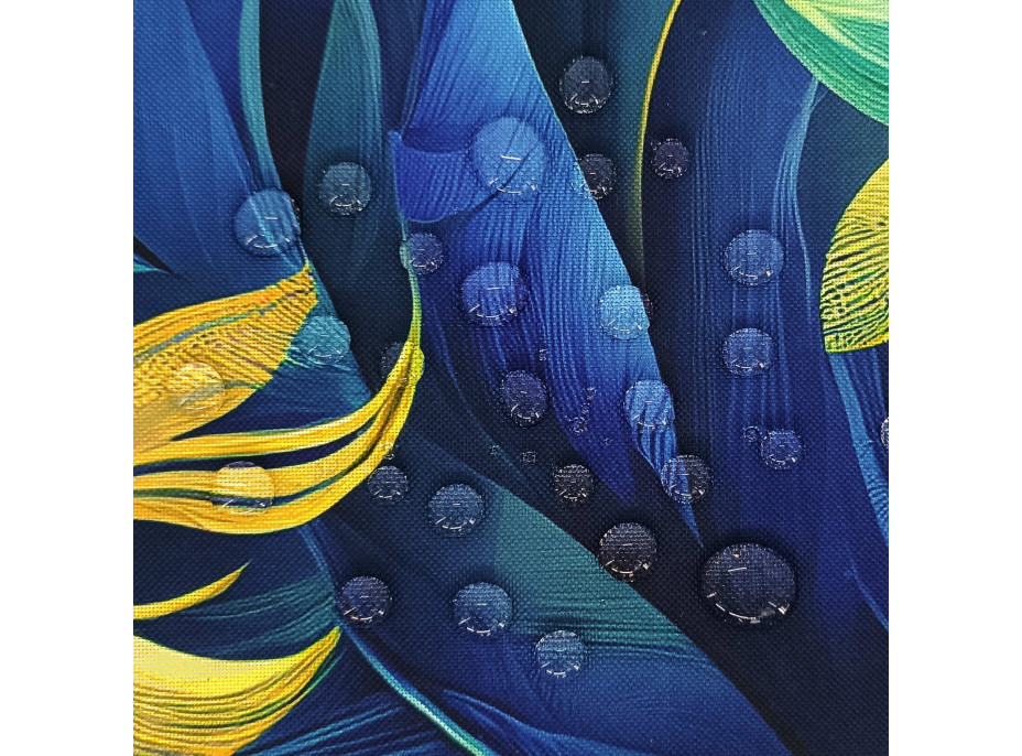 Vodeodolná obliečka na vankúš BOTANIC Blue Gold 45x45 cm
