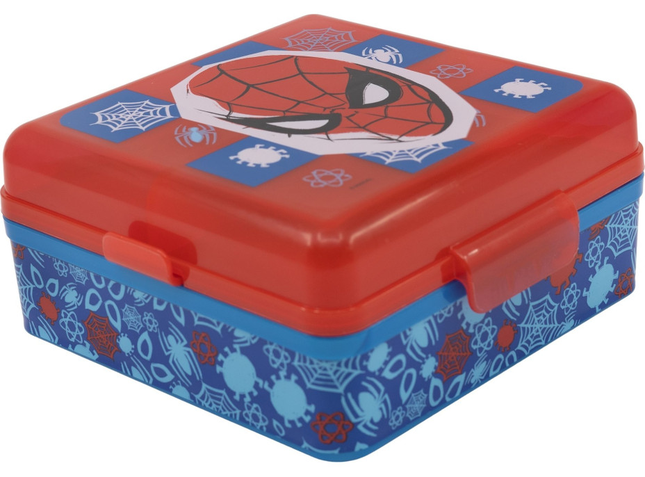 STOR Štvorcový Multi Box na desiatu Spiderman