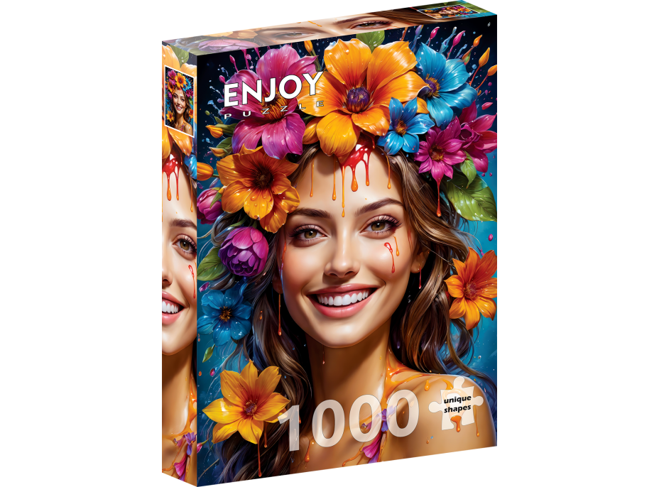 ENJOY Puzzle Kvetinové dievča 1000 dielikov