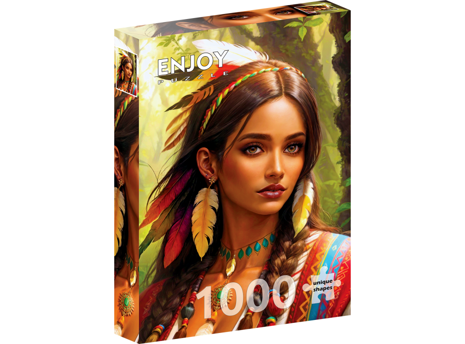 ENJOY Puzzle Indiánka 1000 dielikov