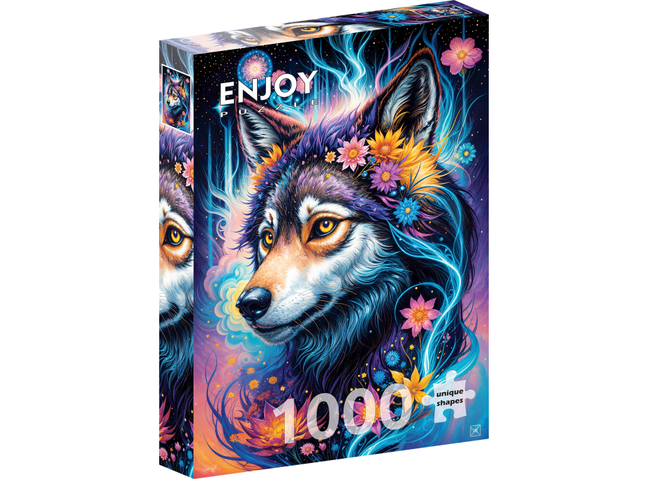 ENJOY Puzzle Čarovný vlčí portrét 1000 dielikov